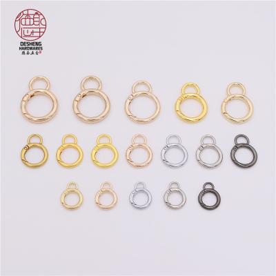 China For Bag/Main Bags Ring Bag Chain Ring Metal Accessories Spring Coil Slot For Bag DIY Accessories Metal Buckle for sale