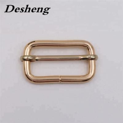 China Metal Glide Strap Metal Handbag Hardware Tri Ring Adjustable Tri-Glide Buckle For Bag Strap for sale