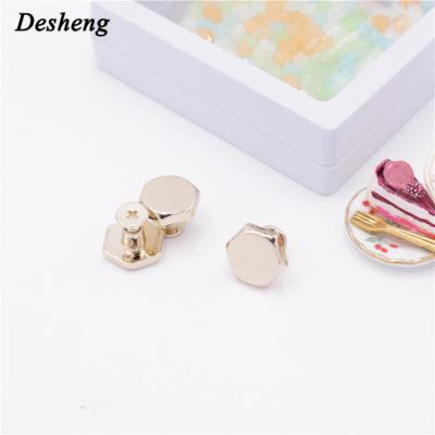 China Lock for handbags/real metal bag/purse gold color lady bag feet screw bottom studs for leather bag for sale