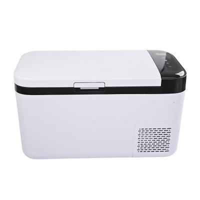 China Best Selling lnlligent Portable Outdoor Camping 15L 12V 24V Car Mini Fridge COMPRESSOR Fridge for sale