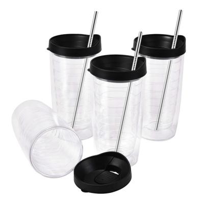 China Wholesale Viable Novelty Style Double Walled Tea AS Plastic Travel Coffe Cup for sale