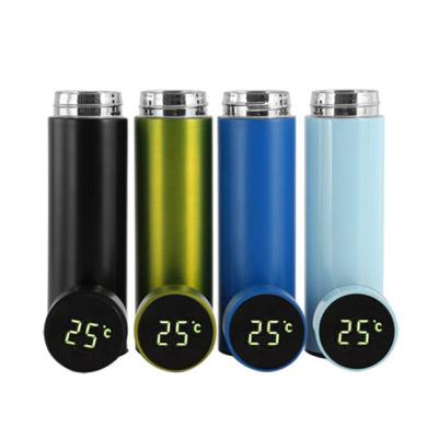 China Viable Led Show Carry On Power Supply Seal Leak Proof Luxury Smart Water Bottle for sale