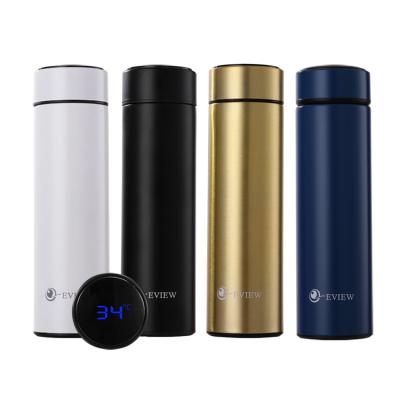 China 2021 Sustainable New Design Stainless Steel Smart Water Bottle With Led Temperature Display for sale