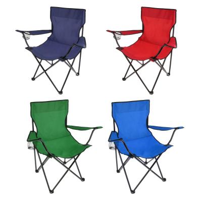 China Modern Outdoor Portable Folding Furniture Chair Lightweight Camping Chair Beach Raising Picnic Fishing Tools with Cup Holder and Bag for sale