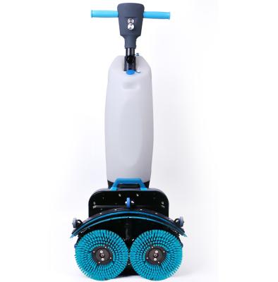 China Mini Portable Small Manual Compact Outdoor Hot Automatic Walk Behind Floor Scrubber Washing Machine for sale