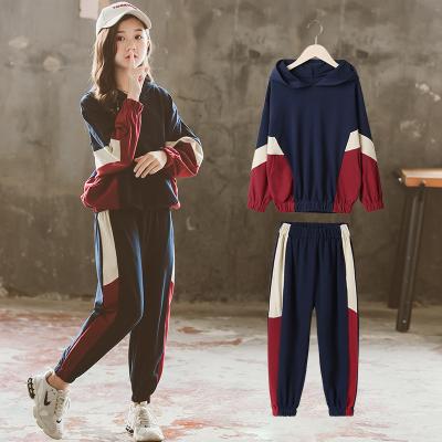 China 2021 Chinese style girls' sweater suit autumn and winter style wild loose lazy new girl two-piece suit for sale