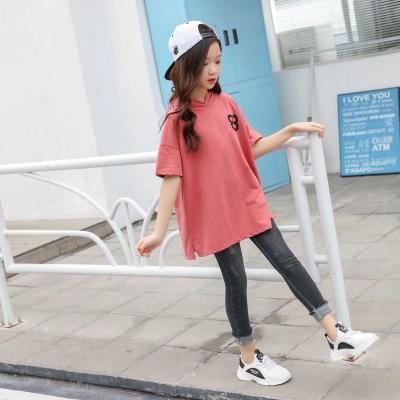 China Wholesale Children's Clothing Summer Girl Fashion Cotton T-shirt Anti-Shrink for sale