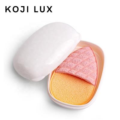 China Face Blast Makeup Remover Sponge Makeup Facial Cleansing Remover Pads Triangle Sponge for sale