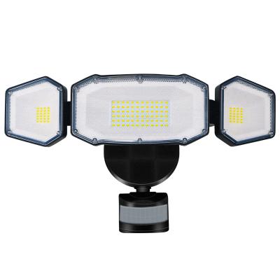 China Wholesale Eco-Friendly Security Light With Aluminum Outdoor Wall Mounted LED Motion Sensor Solar Flood Light for sale