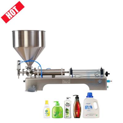 China Pneumatic Automatic Small Peanut Butter Butter Filling Machine Nut Body Butter Pot Thick Peanut Butter Filling Machine for sale