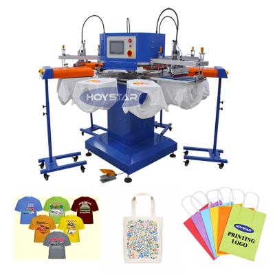 China Cheap price 4 color automatic t shirt printing t shirt tagless screen printing machine for sale