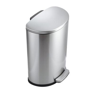 China Viable Hot Selling Amazon Hotel Room Metal Recycling Trash Can Foot Pedal Trash Can Waste Bin With Flat Lid for sale