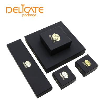 China Wholesale Recyclable Necklace Set Gift Packaging Box Pendant Contact Paper Wedding Ring Storage Jewelry Lid Box for sale