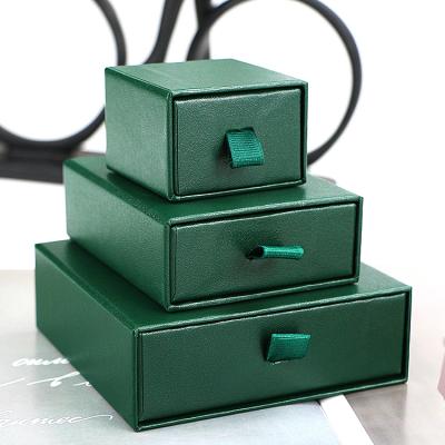 China Recyclable Long color keeping 2022 new Canton shero bangle bracelet pendant gift box custom popular green jewelry drawer ring earrings for sale