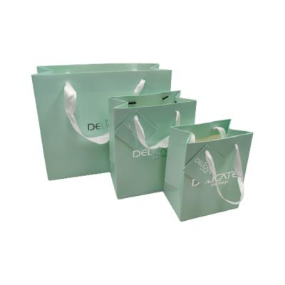 China Wholesale China Recyclable Manufacture Fancy Customized Cheap Customized Jewelry Paper Gift Bag With Handles Ribbon for sale