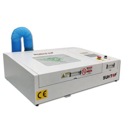 China SUNTOP 50W 4040 CO2 CNC Laser Cutting Machine Water Cooled Laser Engraving Machine for Wood Acrylic for sale