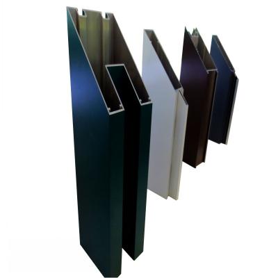 China Construction favor price curtain wall window and door and curtain wall aluminum profile for construction en venta