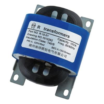 China Customized electronic 220v to 12v r core transformer, audio transformer en venta