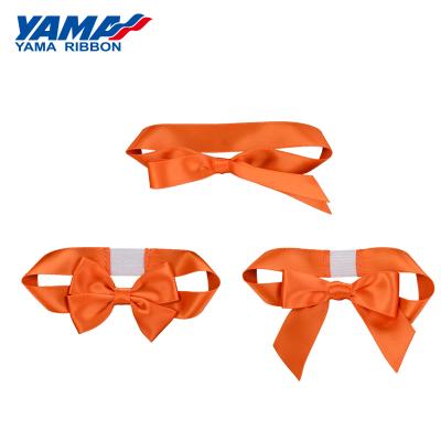 China Fashion Yama Design Customized Ribbon Sizes Love Big Elastic Christmas Decorative Gift Ribbon Bows for sale