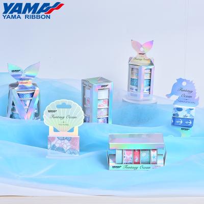 China High Tenacity Yama Factory Polyester Satin Grosgrain Customized Retail Ribbon Roll for sale