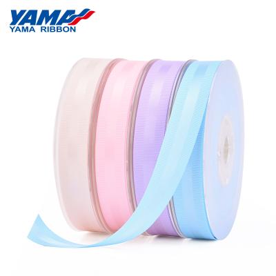 China 100% Yama Grosgrain Satin Edge Ribbon Ribbon Factory 9-38MM Double Face Viable Polyester RIBBONS Solid Color for sale