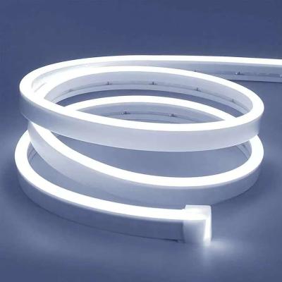 China Lámparas de banda blanca LED de 16 ft / 5m Neon Light Strip 12V Flex Waterproof Neon LED Strip Silicona LED Neon Light para cocina dormitorio Decoración interior exterior Adaptador de alimentación No incluido en venta