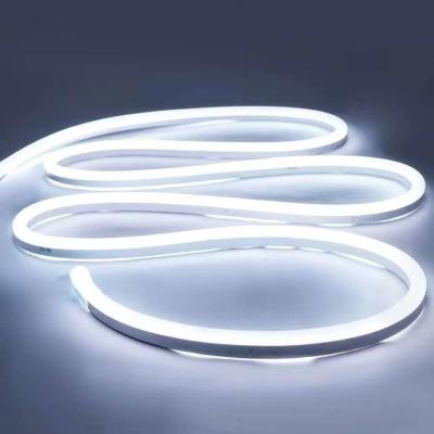 China 16.5FT / 5 Meter Sistema de canal de silicona sin mancha LED tubo flexible con recubrimiento blanco lechoso vía más ancha para 12mm LED resistente al agua luz de banda USC7 WW en venta