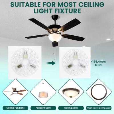 Китай ERP Rosh LED-модули 5CCT 12W/18W/24W DIP Switch Ceiling Light Fan With Witch Power Заменяет светодиодный модуль продается