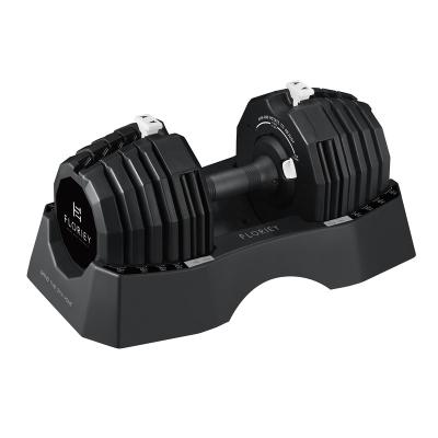 China 55LB 25KG Adjustable Dumbbell 75LB Rubber Coated Adjustable Dumbbell Weight for sale