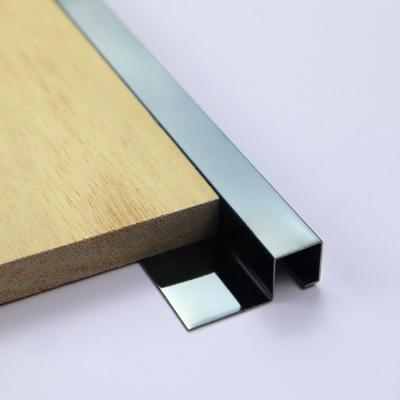 China Free Sample 304 Grade Modern Tile Trim Edges Ceramic Tile Trim After Installation Surrounds Divide Building Materials for sale