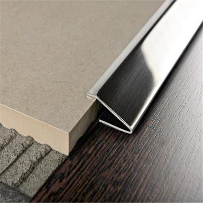 China Modern 304 Metal Stairs Nosing Laminate Flooring Rubber Non Slip Stair asnfrp Steps With Nosing Molding Tiles for sale