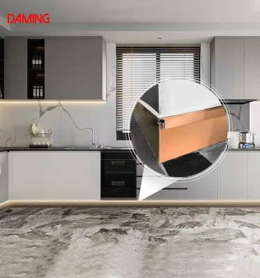 China Modern DAMING Led Flooring Accessories Stainless Steel Profile Light Skirting Board for sale