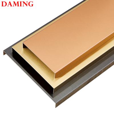 China Stainless Steel Modern Flooring Accessories Skirting Decor Edge Decor Trim Skirting for sale