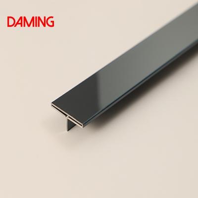 China DMS Modern Free Sample Stainless Steel T Shape Profile L U T Shaped Metal Trim For Wall, Tile, Ceiling, Furniture Decoration for sale