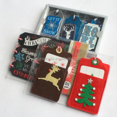 China Hot Sale OEM Chipboard Label Christmas Decorate Label for sale