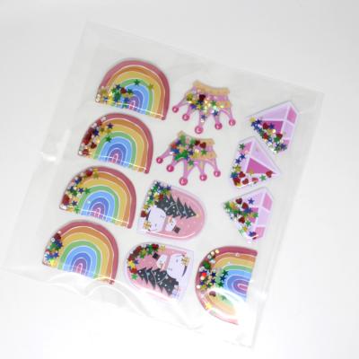 China Waterproof+Eco-friendly MAILE Sticker Rainbow Star and Diamond Stickers New Arrivals Favors Set Unicorn Shake for sale