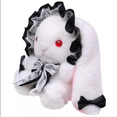 China Promotion Toy OEM ODM Stuffed Chain Animal Bag Bead Bag Rabbit Toy Small Capacity Plush Toy Gift For Girl for sale