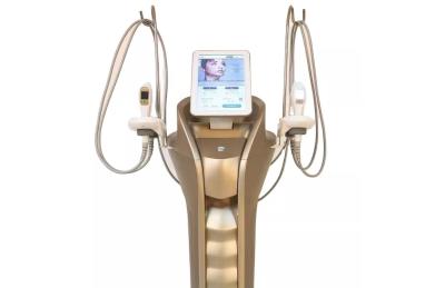 China Fabricación vertical Hifu Rf máquina para el levantamiento de la cara el ajuste de la piel Nuevo Doblo HIFU máquina de belleza en venta