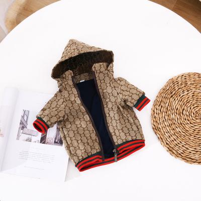 China High End Luxury Fashionable Waterproof Large Stocked Pet Rain Coat Dogs Clothes Brands Designer Clothes For Dogs for sale