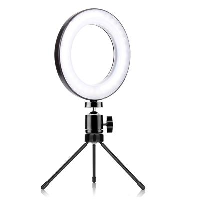 China Adjustable Brightness UEGOGO Adjustable Brightness 6 Inch Led Camera Ring Light For Live Video for sale