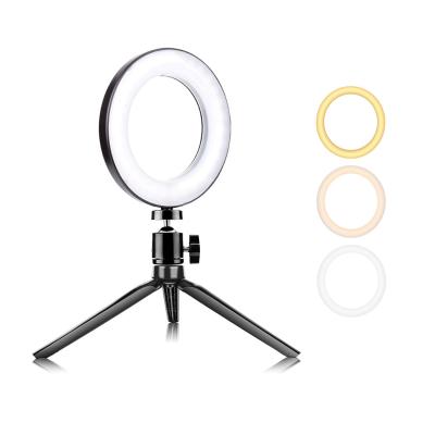 China 2020 UEGOGO Low MOQ ABS Selfie Ring Light 8 Inch Customized Logo Rechargeable LED Ring Light For Live Streaming for sale