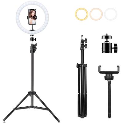 China UEGOGO 26 cm 10 Thumb Ring Light Dimmable Selfie LED Tripod Ring Light Photogrphy Lamp with Tripod for sale