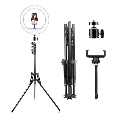 China Brightness UEGOGO 12 Inches Powerful Adjustable LED Selfie Ring Light with 1.6M Lightweight Tripod Stand for Live Streaming /Photography/Makeup for sale