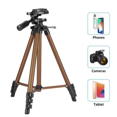 China Flexible Heavy Duty Aluminum Tripod Stand Digital Camera Selfie Stick Monopod Phone Holder Extendable Stand for Smartphone/Camera/Go pro for sale