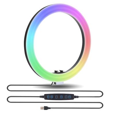 China Photogrphy UEGOGO 10 Inch Photography Circle Mobile Phone Selfie Color The Group Of Ten 2020 Led Instant Vlog RGB Ring Light for sale