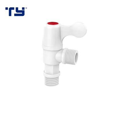 China pvc body angle valve plastic 1/2 stop cock for sale