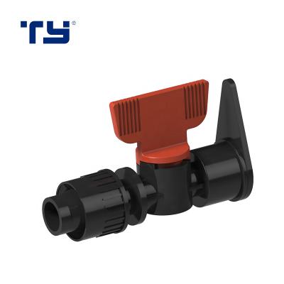 China manual micro water irrigation mini plastic valve for sale