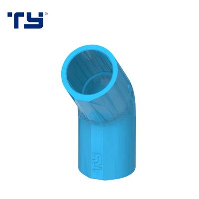 Cina High quality UPVC PVC pipe fitting TIS thailand standard PVC 45 DEG ELBOW Size 2 inch in vendita