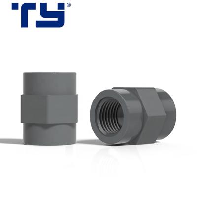 China Joint High Quality PVC-U Plastic Pipe Fitting Industry Use PVC DIN 8063 PN16 Female Adapter for sale