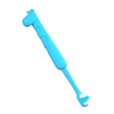 China Home Wholesale High Quality Blue Kids Toothbrush Cleaning Brush Pink SF539 for sale